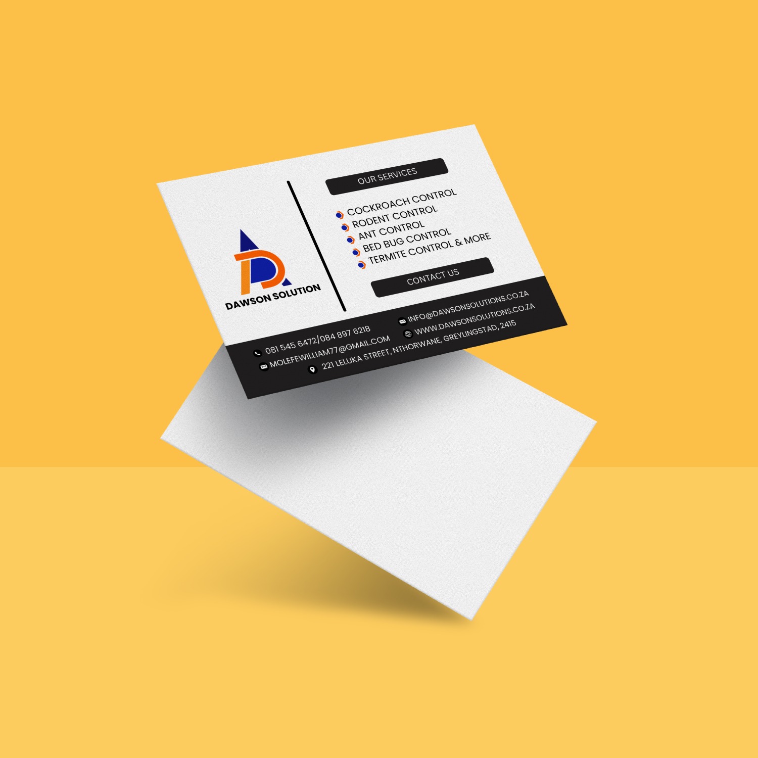 Minimal business card mockup